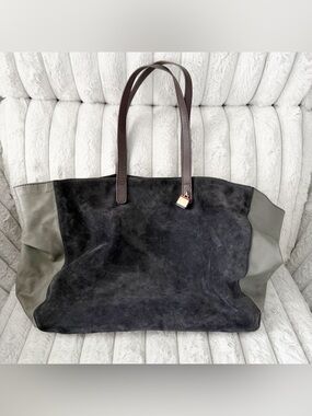 Tommy Hilfiger suede large tote bag